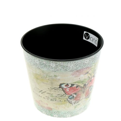 Floristik24 Doniczka dekoracyjna vintage motyl Ø10,5cm
