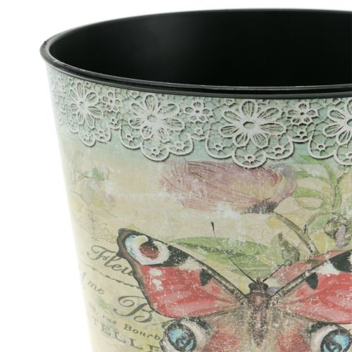 Floristik24 Doniczka vintage motyl Ø13cm