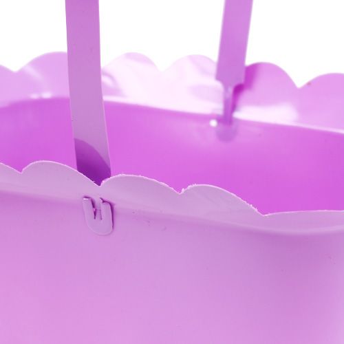 Floristik24 Doniczka plastikowa owalna z uchwytem kolorowa 21,5cm x 11cm 10szt.