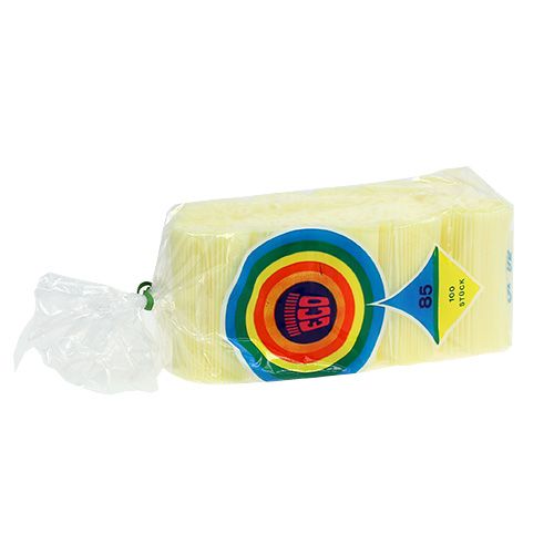 Floristik24 Mankiety plisowane jasnożółte 8,5cm 100szt.