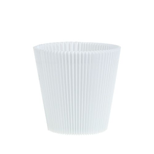 Mankiety plisowane białe 10,5cm 100 sztuk