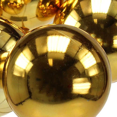 Produkt Kula świąteczna na patyku Ø6cm złota 12szt