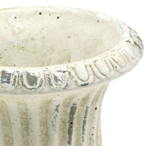 Floristik24 Filiżanka do roślin antyczny krem Ø14cm W17cm