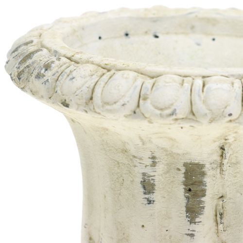 Floristik24 Goblet Antyk Kamień Odlewany Kremowy Ø9cm H12cm 2szt.