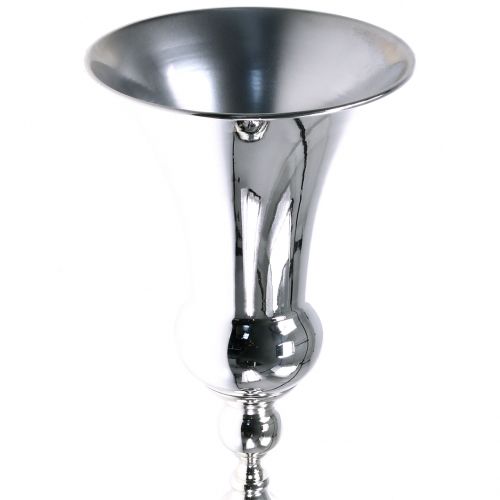 Floristik24 Wazon pucharowy srebrny Ø25cm H98cm
