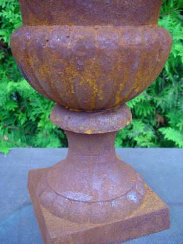 Floristik24 Żeliwny puchar Rust Red H55cm Ø40cm