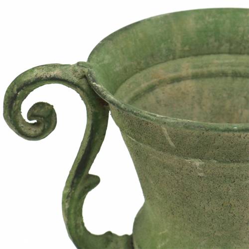 Floristik24 Miska na trofeum zielona Ø11cm W19cm