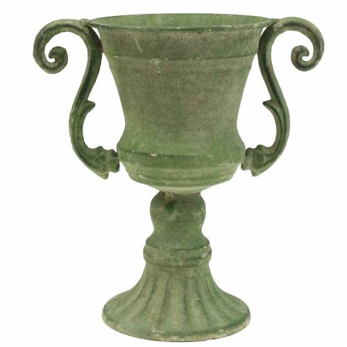 Floristik24 Miska na trofeum zielona Ø11cm W19cm