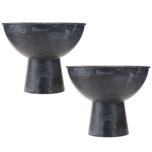 Produkt Misa kubkowa metalowa miska na rośliny antracytowa Ø20,5cm 2szt