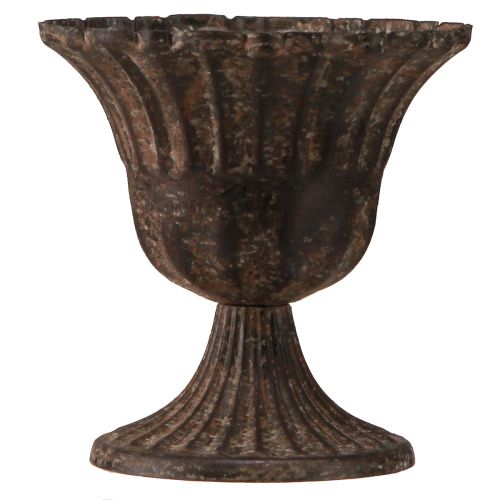 Produkt Kubek wazon dekoracyjny kubek metalowy brązowy antyczny Ø14cm W12cm
