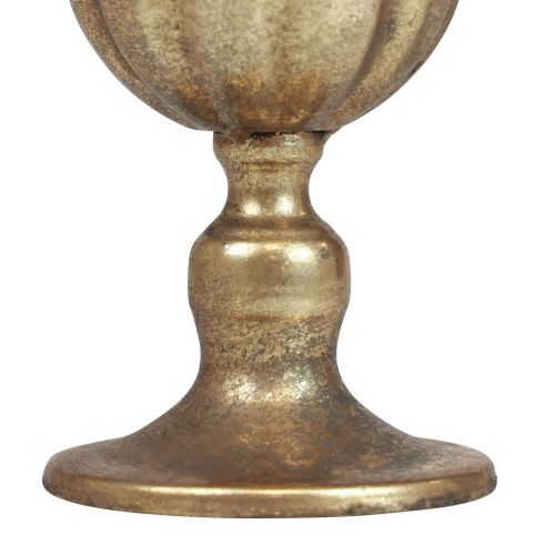 Floristik24 Kubek wazon ozdobny kubek metalowy kielich złoty antyczny Ø13cm W15,5cm
