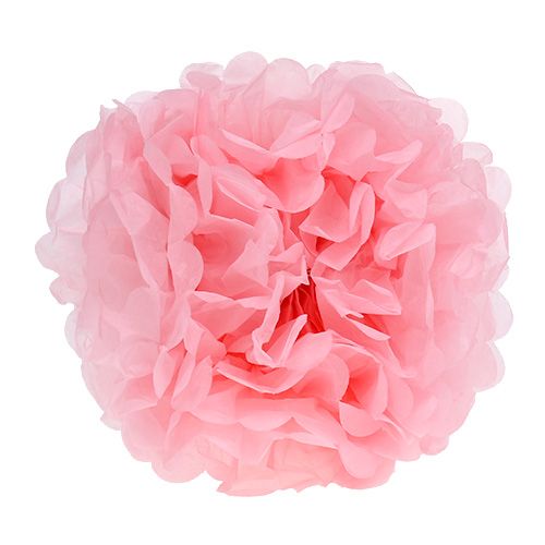 Floristik24 Papier Pompom Ø30cm Jasnoróżowy 5szt