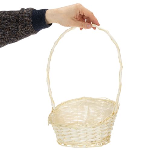 Kosz prezentowy 27cm x 18cm wys. 43cm lekki | Floristik24.pl