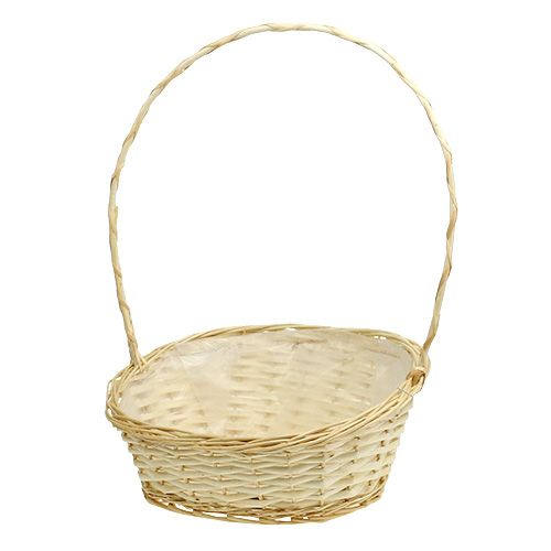 Kosz prezentowy o wymiarach ok. 38 cm x 27 cm jasny