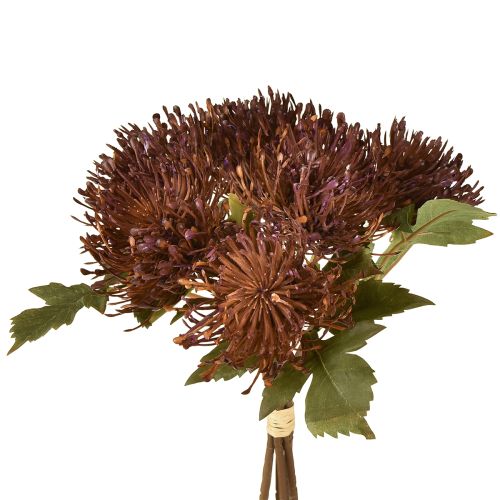 Protea sztuczna igielnica Leucospermum fioletowa 30cm 6 szt.