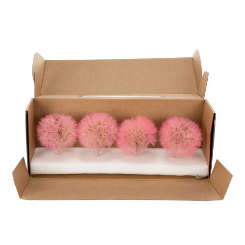 Produkt Dekoracyjna gałązka kwiatowa z motywem mniszka lekarskiego, do eleganckiej dekoracji domu, 50 cm, 4 sztuki