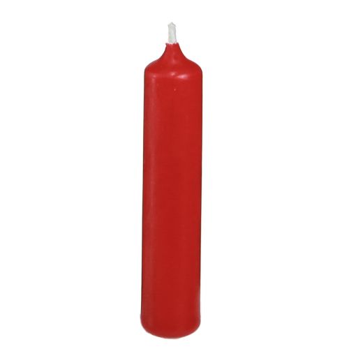 Świece Piramida Świece drzewne czerwone wosk Ø14mm W70mm 50szt