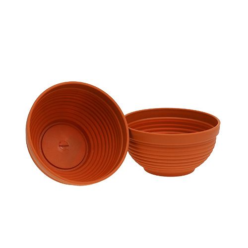 Miska plastikowa R terakota Ø17cm, 10szt