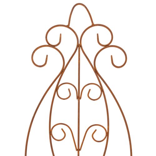 Produkt Metalowa kratka ogrodowa, dekoracyjna podpora do roślin pnących, 93 cm