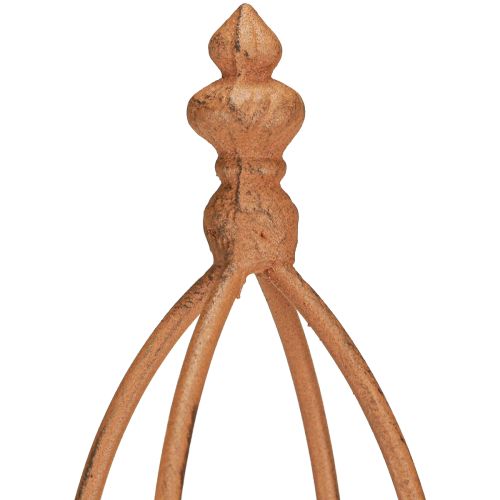 Floristik24 Krata metalowa Rust Look Obelisk 69/86cm Zestaw 2 szt.