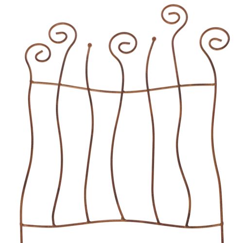 Kratka, pomoc do wspinania się, metalowa, wygięta, artystyczna dekoracja ogrodu, 72 cm