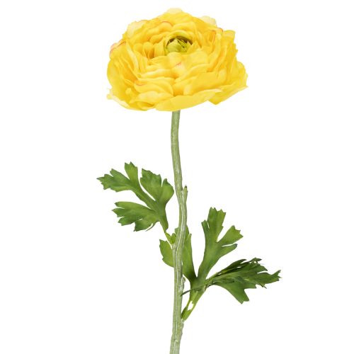 Sztuczny ranunculus jako pojedynczy kwiat do eleganckiej i łatwej w pielęgnacji dekoracji, 51 cm, 3 sztuki