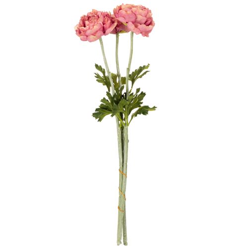 Produkt Sztuczny ranunculus jako bukiet do eleganckiej i łatwej w pielęgnacji dekoracji, 51 cm, 3 szt.