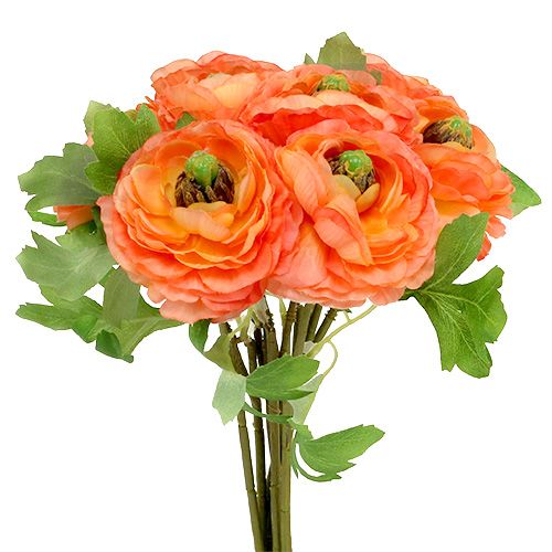 Floristik24 Ranunculus pomarańczowy 27cm 8szt