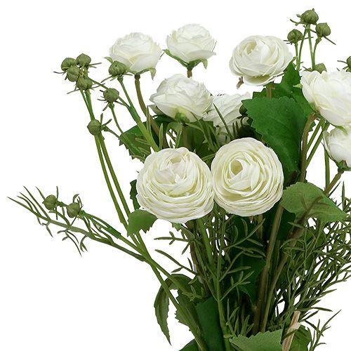Floristik24 Ranuncul Bukiet Biały 42cm