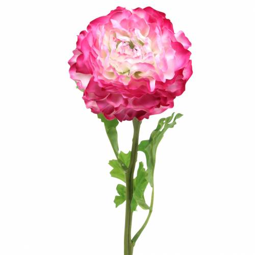 Ranunculus różowy sztuczny 48cm