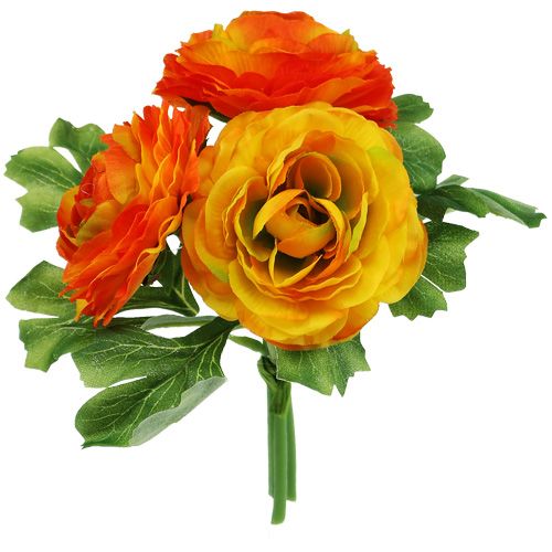 Floristik24 Ranunculus Bukiet Pomarańczowy L18cm