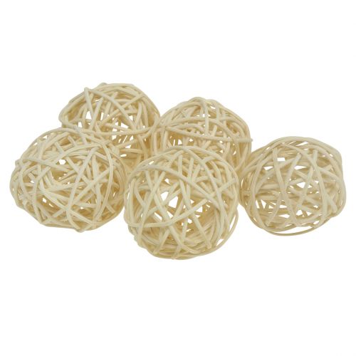 Produkt Kula rattanowa bielona Ø4cm 24 szt