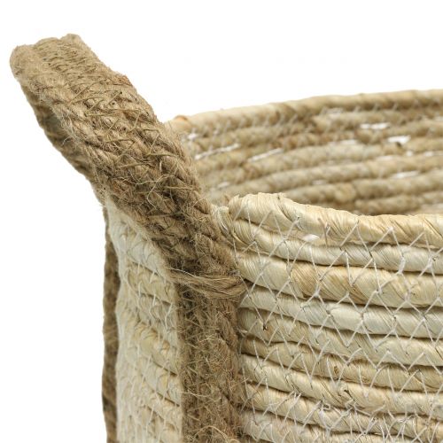 Produkt Kosz rattanowy naturalny/brązowy Ø40/32/26cm 3szt