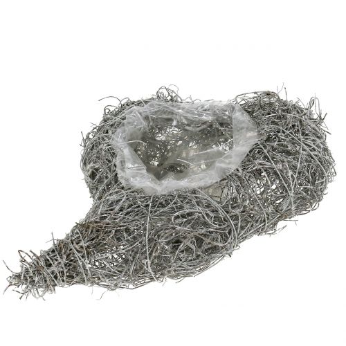 Floristik24 Serce winorośli myte białe 16 cm x 21 cm 1 szt.