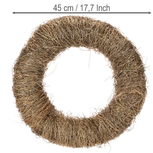 Wieniec winorośli, nieobrobiony, okrągły, naturalny wianek do rękodzieła, 45 cm | Floristik24.pl
