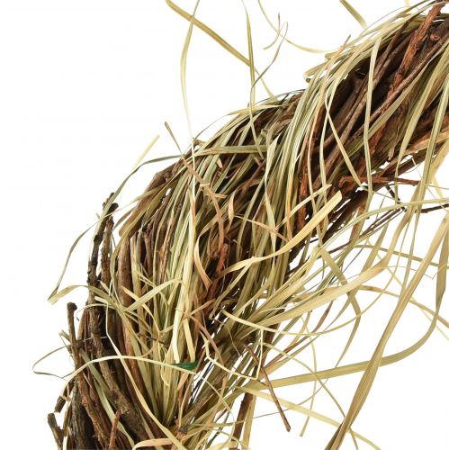 Produkt Wianek winorośli naturalny wianek z siana brązowo zielony Ø25cm 3 szt