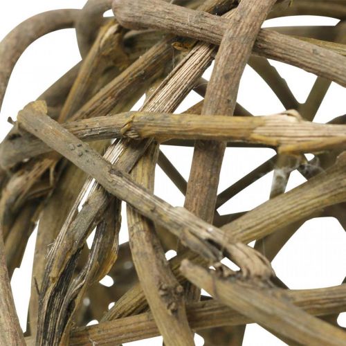 Floristik24 Deco Ball Vine Wood Natural Dark Ø15cm