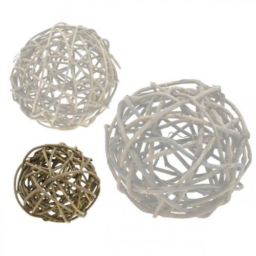 Floristik24 Deco Ball Vine Wood Natural Dark Ø15cm