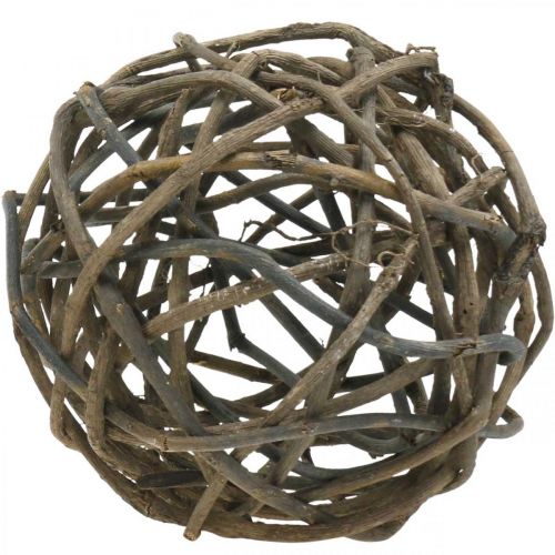 Floristik24 Deco Ball Vine Wood Natural Dark Ø25cm