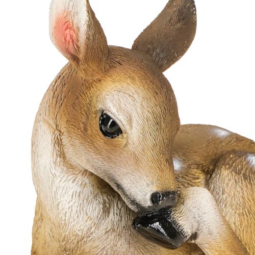 Produkt Ozdoba jeleń figurka jelonka leżąca dekoracja stołu 13×6,5×12cm 3 szt.