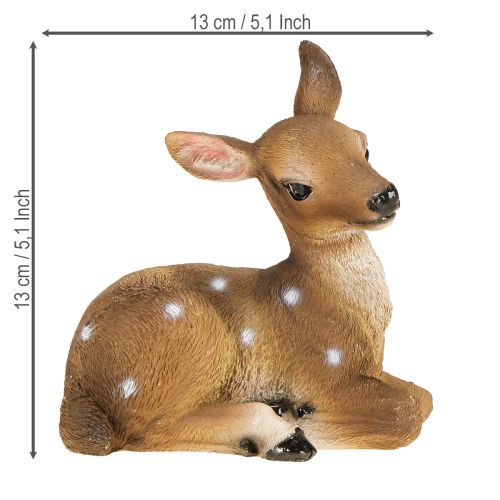 Produkt Ozdoba jeleń figurka jelonka leżąca dekoracja stołu 13×6,5×12cm 3 szt.