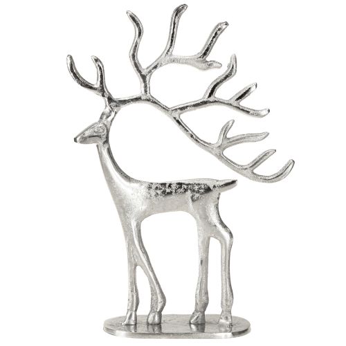 Produkt Ozdoba renifer figurka jelenia metal srebrny wys. 31cm