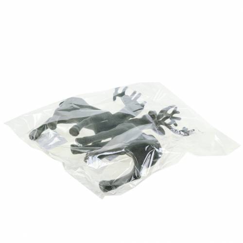 Produkt Dekoracyjny jeleń flokowany szary 20cm 2 szt
