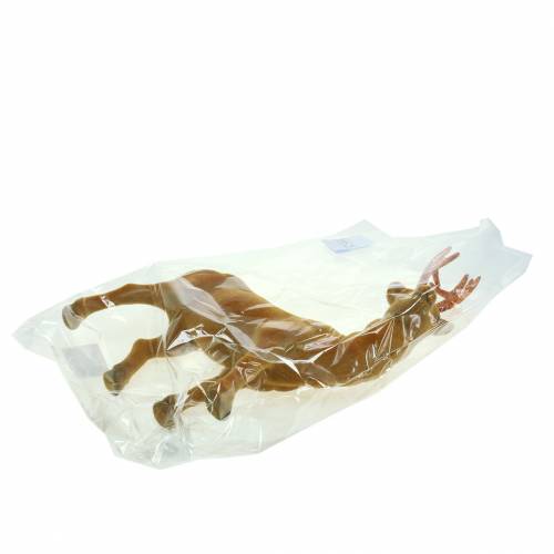Floristik24 Curry flokowane reniferem, miedź 40cm