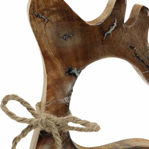 Floristik24 Dekoracja świąteczna figurka renifera drewniana 25cm