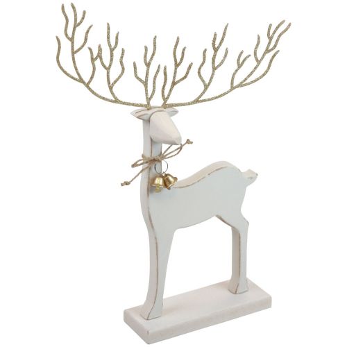 Floristik24 Dekoracja stołu Świąteczna figurka świąteczna Dekoracja renifera W35,5cm
