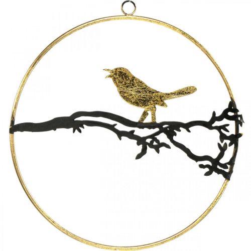 Produkt Dekoracja okienna ptaszek, dekoracja jesienna do zawieszenia, metal Ø22,5cm