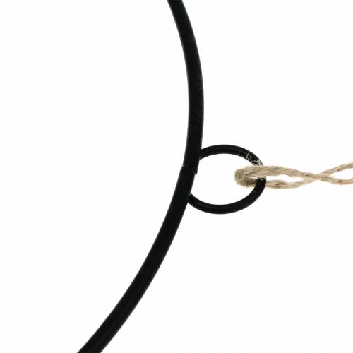 Produkt Pierścień ozdobny do zawieszenia czarny Ø50cm 3szt