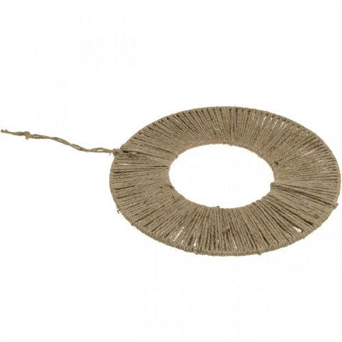Produkt Pierścionek zakryty, letnia ozdoba, ozdobny pierścionek do zawieszenia, naturalna kolorystyka w stylu boho, srebro Ø29,5cm