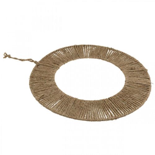 Produkt Ozdobny pierścionek do zawieszenia, dekoracja ścienna, dekoracja letnia, pierścionek pokryty naturalnym kolorem, srebrny Ø39,5cm